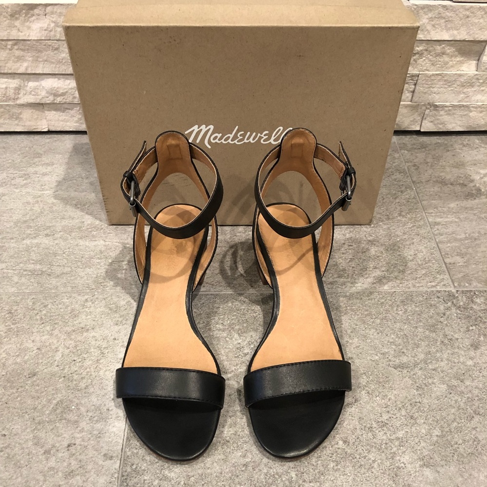 ❌SOLD❌Madewell Sandals Heels in Black